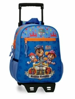 Mochila Con Carro Preescolar Patrulla Canina Rescue Knights