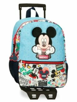 Disney Mochila De Paseo Con Carro Mickey Be Cool