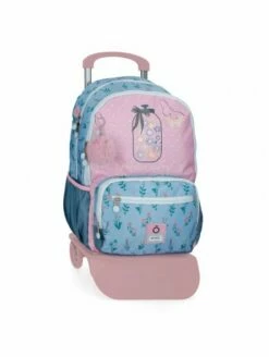 Mochila Doble Compartimento Con Carro Enso We Love Flowers