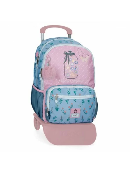 Mochila Doble Compartimento Con Carro Enso We Love Flowers 1 Mochila Doble Compartimento Con Carro Enso We Love Flowers