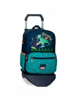 Mochila Escolar Con Carro Enso Dino Artist