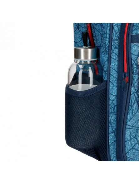 Marvel Mochila Dos Compartimentos Con Carro Spiderman Denim 4 Marvel Mochila Dos Compartimentos Con Carro Spiderman Denim - Imagen 4