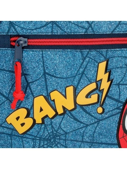 Marvel Mochila Dos Compartimentos Con Carro Spiderman Denim 5 Marvel Mochila Dos Compartimentos Con Carro Spiderman Denim - Imagen 5