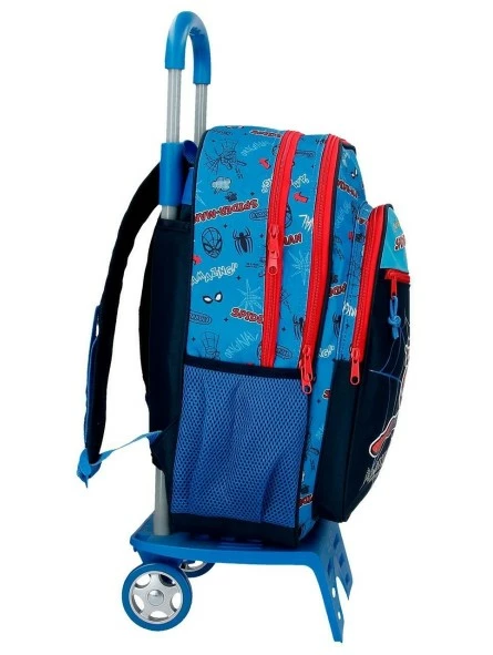 Marvel Mochila Grande Dos Compartimentos Con Carro Spiderman Totally Awesome 3 Marvel Mochila Grande Dos Compartimentos Con Carro Spiderman Totally Awesome - Imagen 3