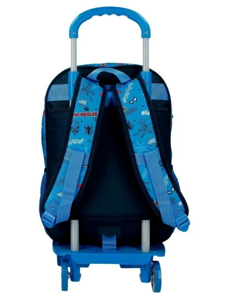 Marvel Mochila Grande Dos Compartimentos Con Carro Spiderman Totally Awesome 4 Marvel Mochila Grande Dos Compartimentos Con Carro Spiderman Totally Awesome - Imagen 4