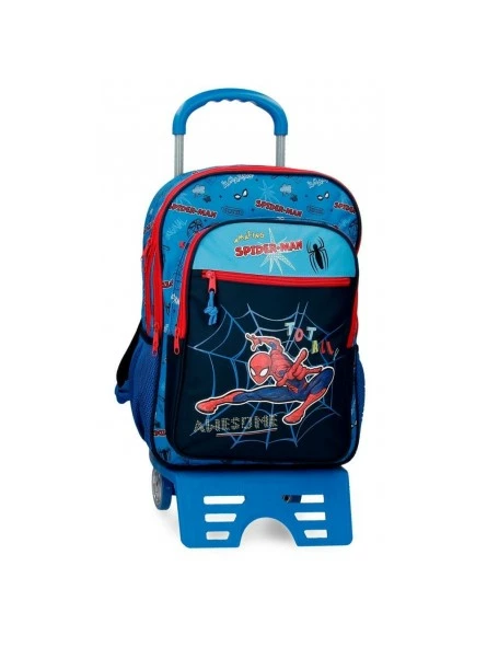 Marvel Mochila Grande Dos Compartimentos Con Carro Spiderman Totally Awesome 1 Marvel Mochila Grande Dos Compartimentos Con Carro Spiderman Totally Awesome