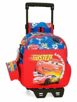 Disney Mochila Guardería Con Carro Cars Rusteze Lightyear