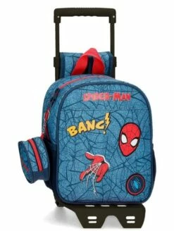 Marvel Mochila Guardería Con Carro Spiderman Denim