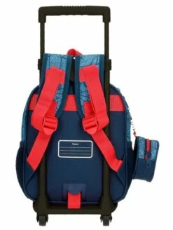 Marvel Mochila Guardería Con Carro Spiderman Denim -Maletas Tony Tienda de ventas mochila guarderia con carro spiderman denim 3