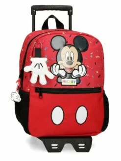 Disney Mochila Mediana Con Carro It´s A Mickey Thing
