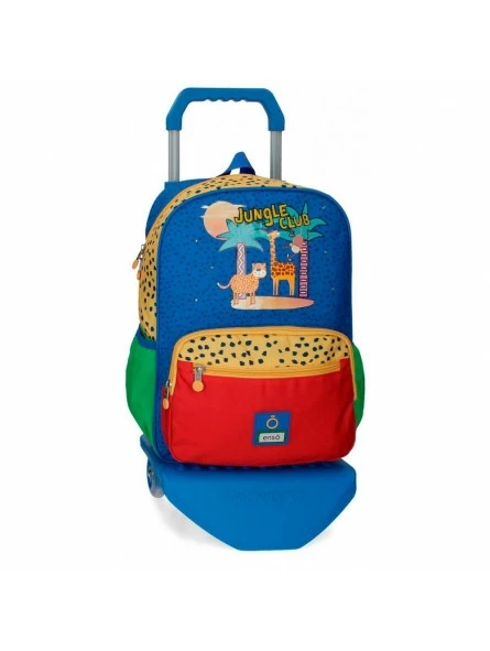 Mochila Mediana Con Carro Enso Jungle Club 1 Mochila Mediana Con Carro Enso Jungle Club