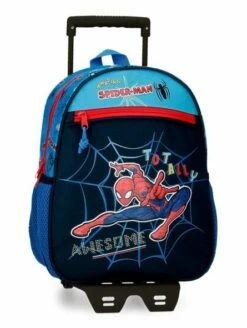 Marvel Mochila Pequeña Con Carro Spiderman Totally Awesome