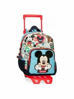 Disney Mochila Preescolar Con Carro Mickey Be Cool
