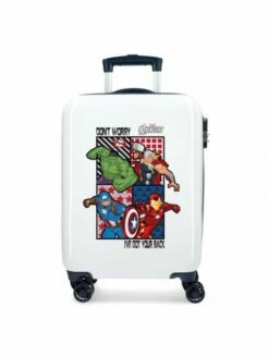 Marvel Maleta Cabina All Avengers Blanca