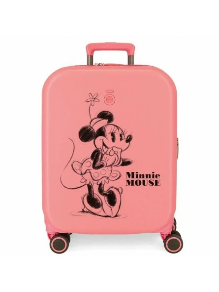 Maleta Cabina Disney 100 Happiness Rosa 1 Maleta Cabina Disney 100 Happiness Rosa
