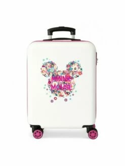 Maleta Cabina Disney Minnie Sunny Day Flowers Rosa
