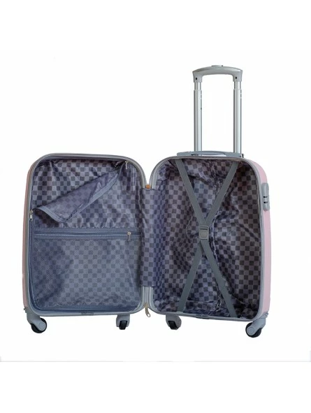 Maleta Cabina + Neceser Tony Basic Rosa 3 Maleta Cabina + Neceser Tony Basic Rosa - Imagen 3