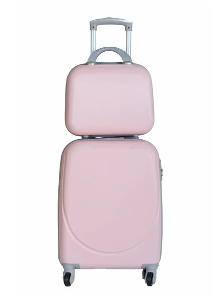 Maleta Cabina + Neceser Tony Basic Rosa 1 Maleta Cabina + Neceser Tony Basic Rosa