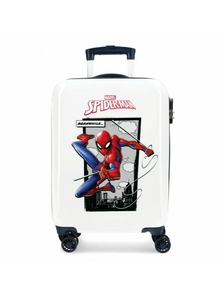 Marvel Maleta Cabina Spiderman Action Blanca 1 Marvel Maleta Cabina Spiderman Action Blanca