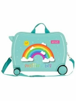 Maleta Correpasillos Enso Arcoiris Positive Vives Verde -Maletas Tony Tienda de ventas maleta correpasillos enso arcoiris positive vives verde 3