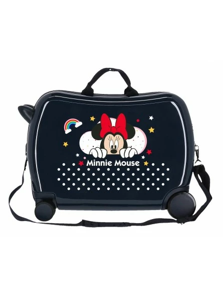 Maleta Correspasillos Disney Minnie Rainbow Azul 4 Maleta Correspasillos Disney Minnie Rainbow Azul - Imagen 4