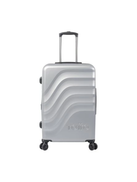 Maleta Mediana Expandible Totto Bazy Plata -Maletas Tony Tienda de ventas maleta mediana expandible totto bazy plata