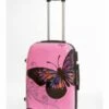 Maleta Mediana Mariposas Rosa
