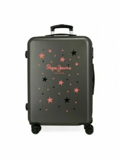 Maleta Mediana Pepe Jeans Denim Star Negra