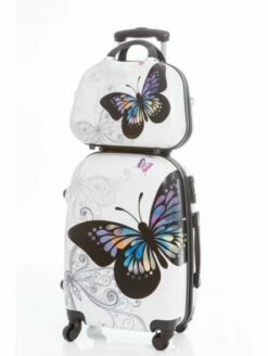Set Maleta Mediana + Neceser Mariposas